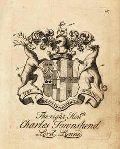 Wapen van de Zeer Eerwaarde Charles Townshend, Heer Lynne, 3e Burggraaf Townshend