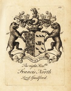 Wapen van de Zeer Eerwaarde Francis North, Lord Guilford, 2e Baron Guilford
