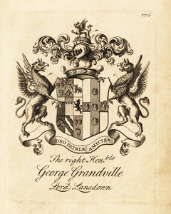Wapen van de Zeer Eerwaarde George Grandville, Lord Lansdown door Andrew Johnston