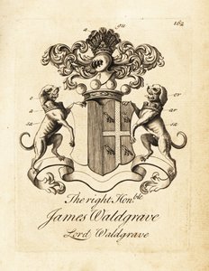 Wapen van de Zeer Eerwaarde James Waldgrave, Lord Waldgrave door Andrew Johnston