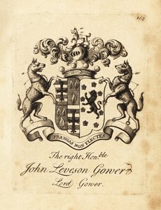 Wapen van de Zeer Eerwaarde John Leveson Gower, Heer Gower door Andrew Johnston