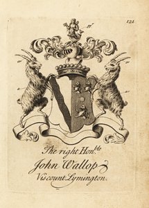 Wapen van de Zeer Eerwaarde John Wallop, Burggraaf Lymington door Andrew Johnston