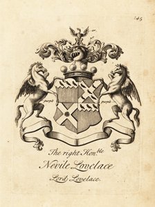 Wapen van de Zeer Eerwaarde Nevile Lovelace, Heer Lovelace, 6e Baron Lovelace