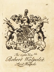 Wapen van de Zeer Eerwaarde Robert Walpole, Lord Walpole, 2e Graaf van Orford