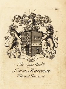 Wapen van de Zeer Eerwaarde Simon Harcourt