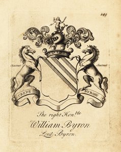 Wapen van de Zeer Eerwaarde William Byron, Lord Byron, 4e Baron Byron (1670-1736)