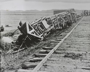 Ontspoorde trein, Manassas, Virginia
