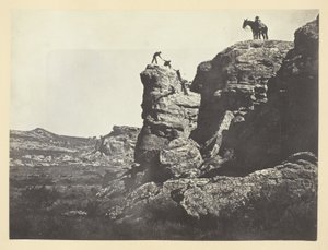 Hoge Bluffs, Zwarte Buttes door Andrew Joseph Russell