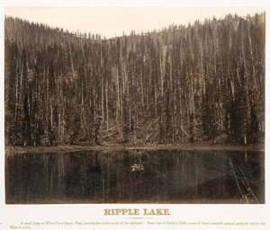 Ripple Lake, White Pine Cañon, Utah, from the Great West Illustrated In a Series of Photographic Views across the Continent Taken along the Line of the Union Pacific Railroad, West from Omaha, Nebraska, by A. J. Russell. Deel I door Andrew Joseph Russell