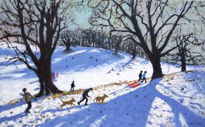 Eerste Kerstdag, Calke Abbey, Derby, 2017 door Andrew Macara