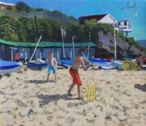 Cricket en gele stokken, Abersoch