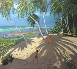 Palmbomen, Clovelly strand, Barbados, 2013 door Andrew Macara