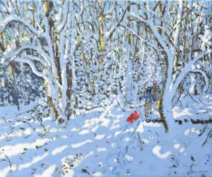Rode slee, Allestree Park, Derby, 2022 door Andrew Macara