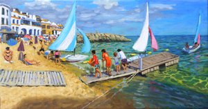 Zeilclub, Callela De Palafrugell, Spanje, 2020 door Andrew Macara