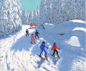 Skiën op het pad, Courchevel
