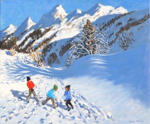 Sneeuwballen, La Clusaz, Frankrijk