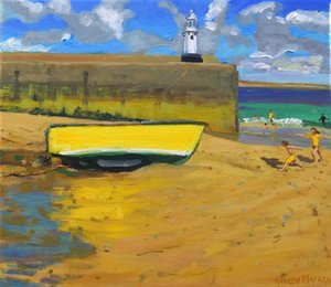 Gele Boot, St Ives, 2017 door Andrew Macara