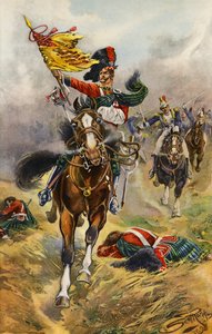 Een race voor de vlag (gravure) door Andrew Scott Rankin