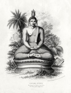 Cotoma Boeddha, aanbeden in Ceylon, Siam, China, 19e eeuw door Andrew Thom