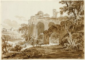 Landschap met Romeinse Ruïnes