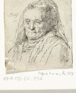 Portretbuste van de moeder van Rembrandt door Andries Both