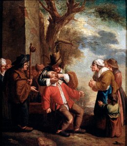 Pijn, uit de serie De vijf zintuigen door Andries Dirksz Both