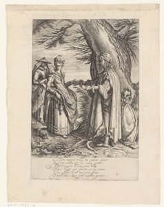 De waarzegster door Andries Jacobsz. Stock (possibly)