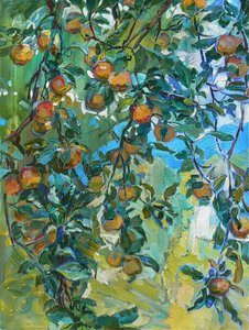 Een vruchtbare appelboom door Andrii Kutsachenko
