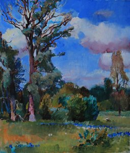 Levendig zomerlandschap door Andrii Kutsachenko