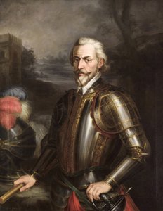 Romantiek: Rodrigo Ponce de Leon (1443-1492), hertog van Cadiz door Cortes y Aguilar, Andres (1812-1879), ca. 1856 door Andrés Cortés y Aguilar