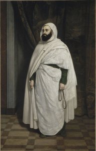 Portret van Abdelkader ibn Muhieddine 1808-1883, 1853 door Ange Tissier
