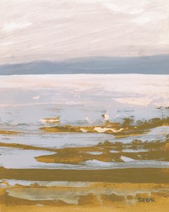 Rustig abstract landschap door Angela Seear