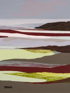 Rustig abstract landschap door Angela Seear