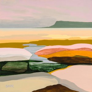 Rustig abstract landschap door Angela Seear