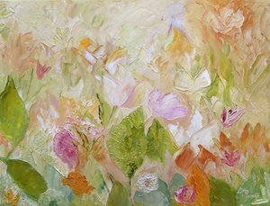 Pastelkleurige bloemen met textuur