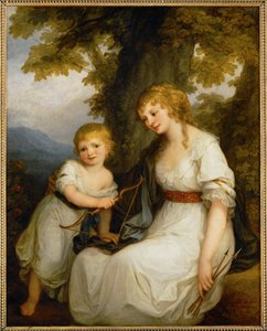 La Baronne de Kruedener et son fils - De barones Kruedener en haar zoon ... door Angelica Kauffman