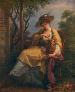 Zelfportret van Angelica Kauffmann, ca. 1780