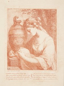 De vrouw bij de urn door Angelica Kauffmann