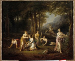 Pluto ontvoert Proserpina door Angelica Kauffmann