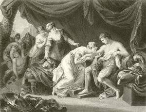 Gif gezogen uit de wond van Prins Edward door zijn gemalin Eleanor door Angelica Kauffmann