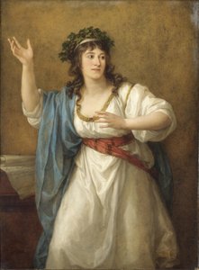 Portret van de dichteres Teresa Bandettini-Landucci 1763-1837 door Angelica Kauffmann