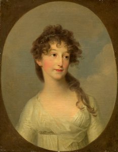 Mogelijk Franciska Krasinska, Hertogin van Koerland door Angelica Kauffmann