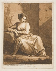 De Muze door Angelica Kauffmann
