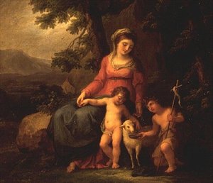 De Maagd Maria met het Christuskind en Johannes de Doper
