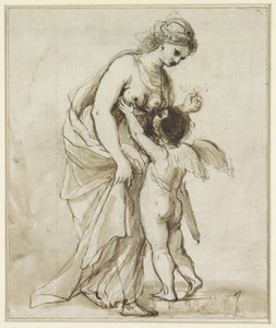 Venus en Amor door Angelica Kauffmann