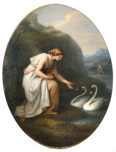 Immortalia - de nimf van onsterfelijkheid door Angelica Kauffmann