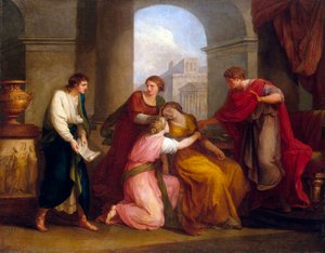 Virgil leest de Aeneis voor aan Augustus en Octavia, 1788