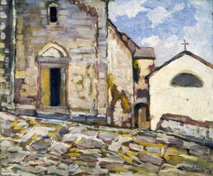 Gevel van een kerk door Angelo Balbi