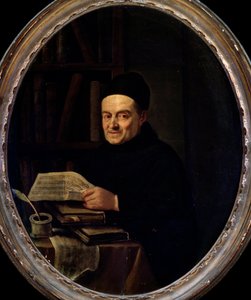 Portret van Giovanni Battista Martini (Padre Martini) (1706-1784). Schilderij door Angelo Crescimbeni. 18e eeuw. Bologna, civico Museo