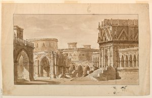 Toneelontwerp, Gotisch Paleis, Kerk en Fort